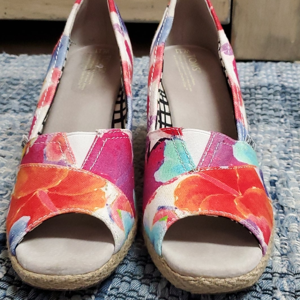 Toms open toe wedges - Picture 2 of 6